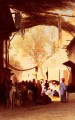 A Market Place Cairo Arabian Orientalist Charles Theodore Frere